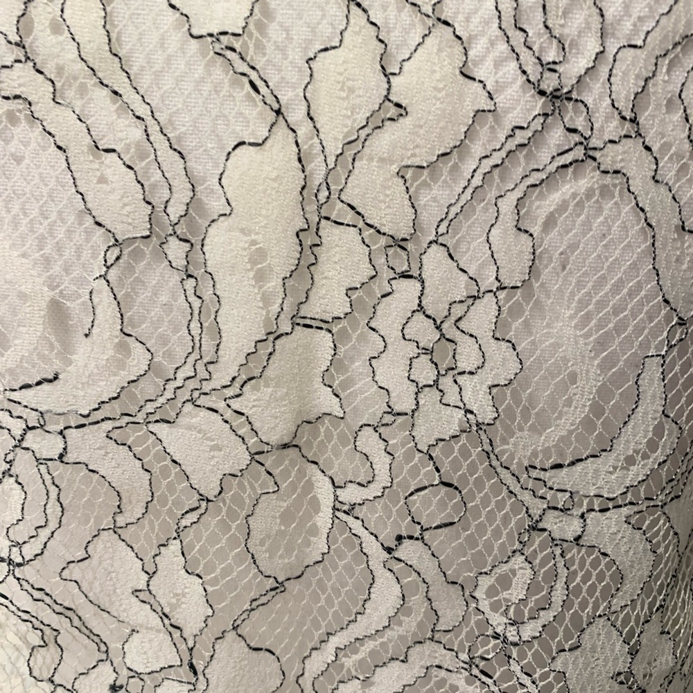 Ann Taylor Cream Floral Lace Sheer Top Size XS - Picture 8 of 10